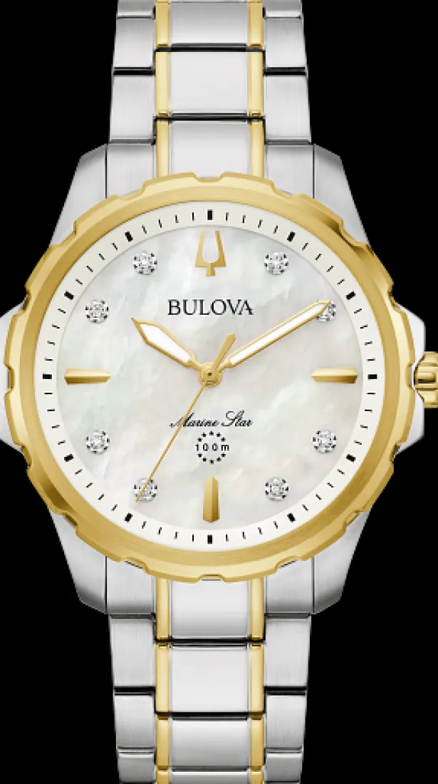 Bulova Marine Star Diamond Ladies-Women Bulova