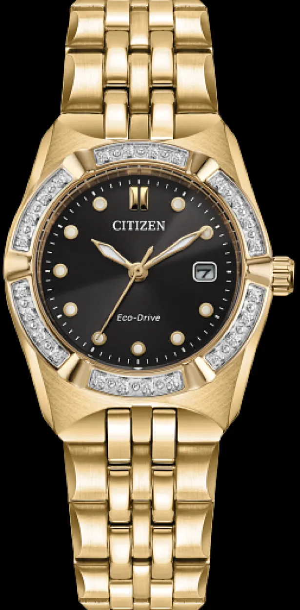 Citizen Eco-Drive Corso Ladies 24-Diamond Bezel-Women Citizen