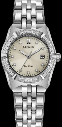 Citizen Eco-Drive Corso Ladies 24-Diamond Bezel-Women Citizen