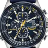 Citizen Eco-Drive World Chronograph A-T Blue Angels- Citizen