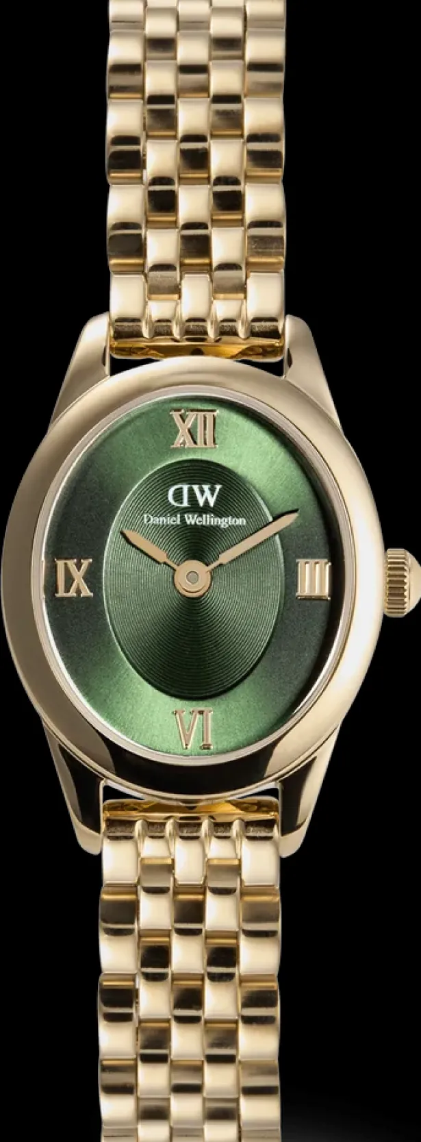 Daniel Wellington Ophelia Mini Emerald Gold-Women Daniel Wellington