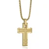 Italgem Steel Italgem Cross Necklace- Italgem Steel