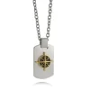 Italgem Steel Compass Dogtag Necklace- Italgem Steel