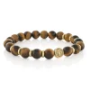 Italgem Steel Fleur De Lys Bead Bracelet- Italgem Steel
