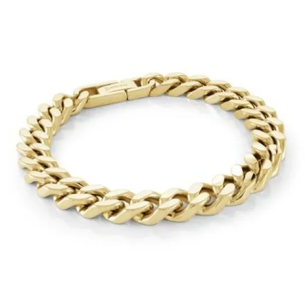 Italgem Steel 9.4MM Curb Bracelet- Italgem Steel