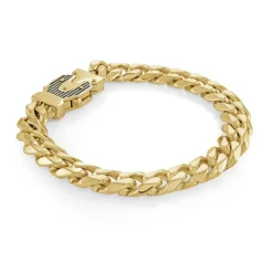 Italgem Steel 10MM Curb Fancy Clasp Bracelet- Italgem Steel