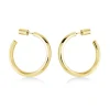 Italgem Steel 30MM Hoop Earrings-Women Italgem Steel