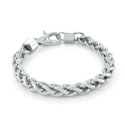 Italgem Steel 8MM Wheat Bracelet- Italgem Steel