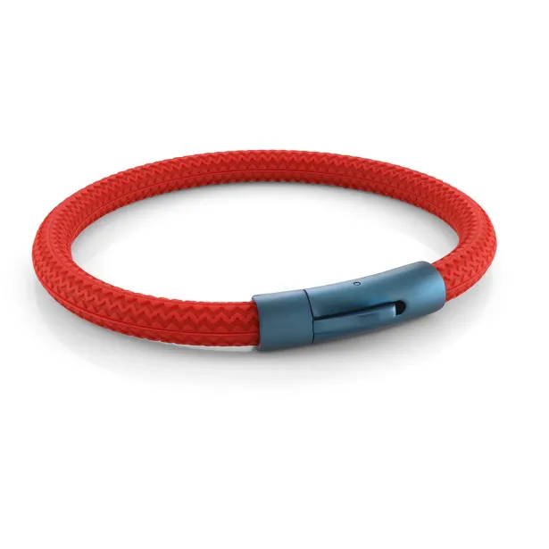 Italgem Steel Rubber Bracelet- Italgem Steel