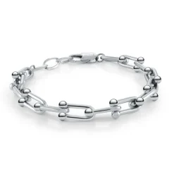 Italgem Steel U-Link Polished Bracelet-Women Italgem Steel