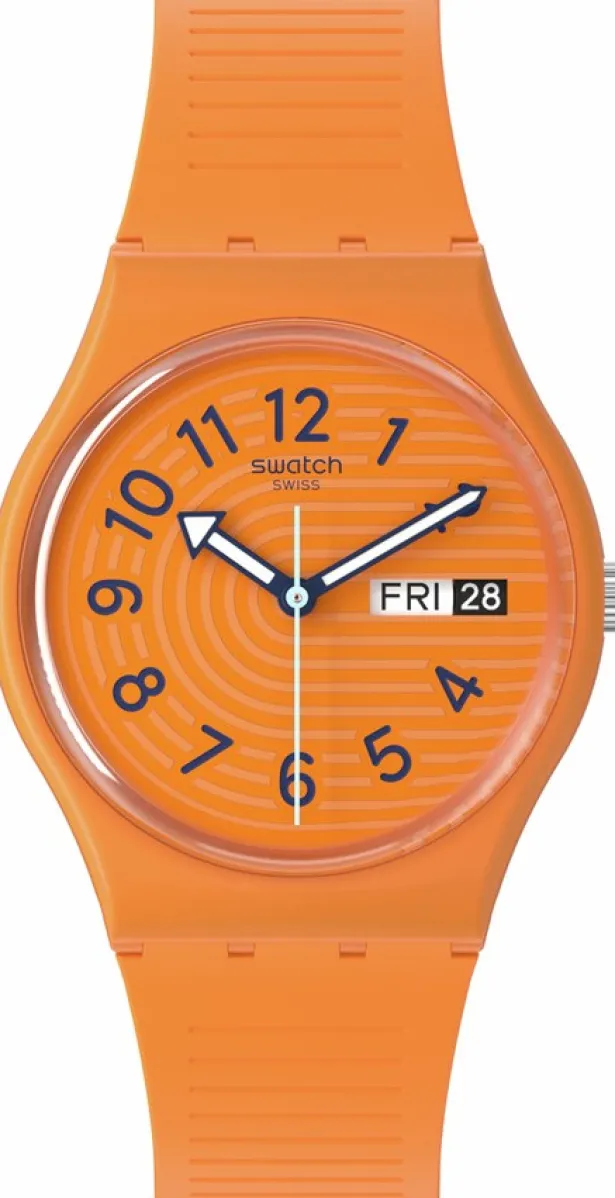 Swatch Black Trendy Lines In Sienna-Women Swatch